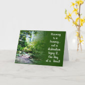 Erholung ist eine Reise 23 Grußkarten Karte (Gelbe Blume)