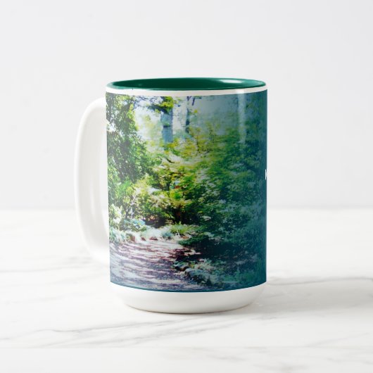 Erholung ist eine Reise-Tasse 23 Zweifarbige Tasse (Vorderseite Links)