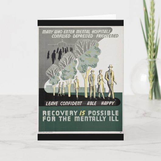 Erholung ist für den geistlich - Kranken möglich Karte (Vorderseite)