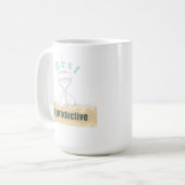 Erholung ist produktiv - Mini-Sensibilisierung für Kaffeetasse (Vorderseite Links)