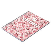 Erholung Journal Pink Roses Notebook Notizblock (Linke Seite)