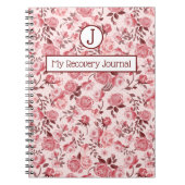 Erholung Journal Pink Roses Notebook Notizblock (Vorderseite)