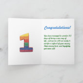 Erholung-Jubiläumskarte Karte (Innenseite)