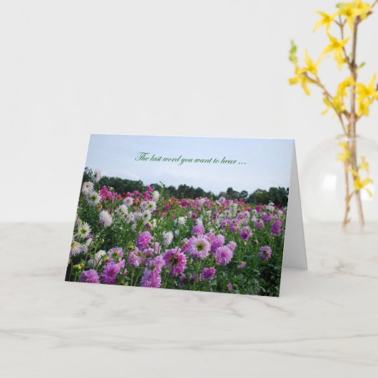 Erholung Karte (Gelbe Blume)