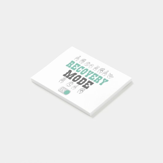 Erholung-Modus auf bald wieder gut werden Def-Sign Post-it Klebezettel (angewinkelt)