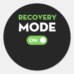 Erholung-Modus on Get Well - Gönnt lustige Verlet Runder Aufkleber