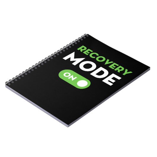 Erholung-Modus on Get Well - Gönnt lustige Verletz Notizblock (Linke Seite)