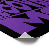 Erholung Monat Lila Typografie-Design Poster (Ecke)