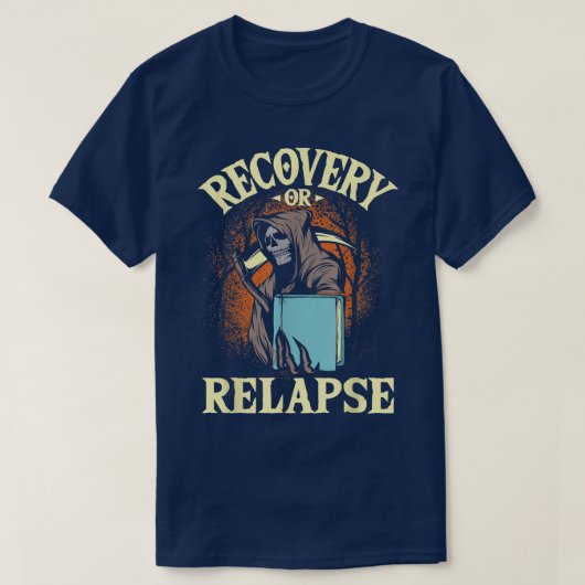 Erholung oder Rückfall - Jubiläum der Sobriety nüb T-Shirt (Design vorne)