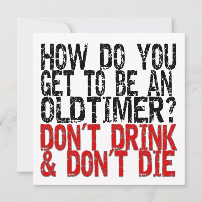 Erholung Old Timer Joke (Vorderseite)