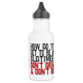 Erholung Old Timer Joke Edelstahlflasche (Links)