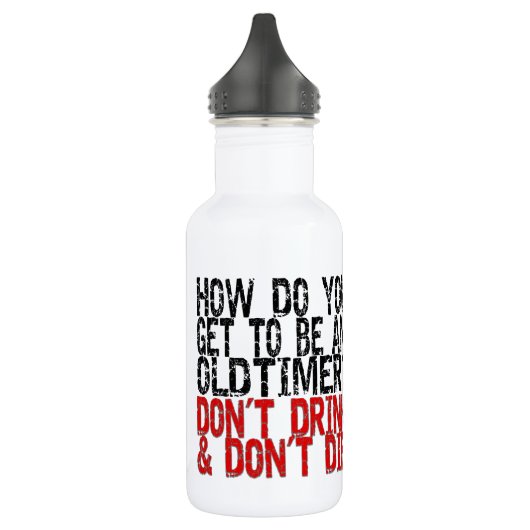 Erholung Old Timer Joke Edelstahlflasche (Links)