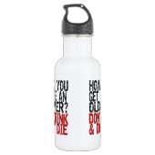 Erholung Old Timer Joke Edelstahlflasche (Rückseite)