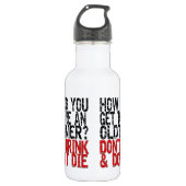 Erholung Old Timer Joke Edelstahlflasche (Vorderseite)