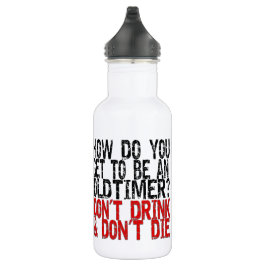 Erholung Old Timer Joke Edelstahlflasche