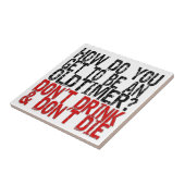 Erholung Old Timer Joke Fliese (Seite)