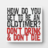 Erholung Old Timer Joke Fotoplatte (Vorderseite)