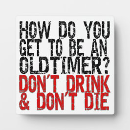 Erholung Old Timer Joke Fotoplatte