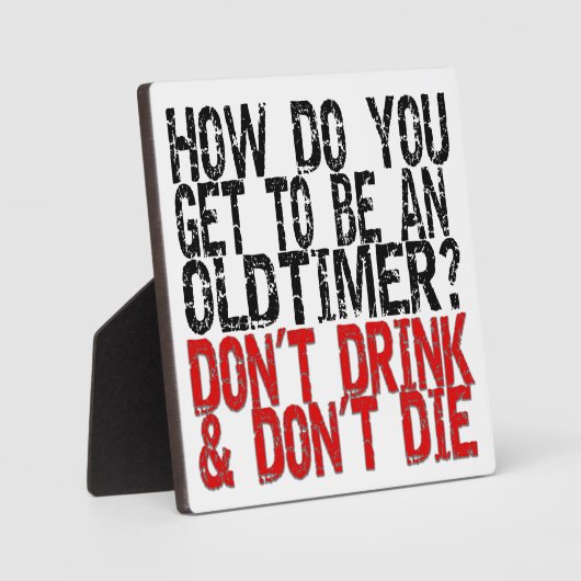 Erholung Old Timer Joke Fotoplatte (Vorderseite)