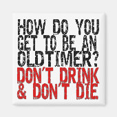 Erholung Old Timer Joke Magnet (Vorne)