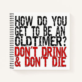 Erholung Old Timer Joke Notizblock