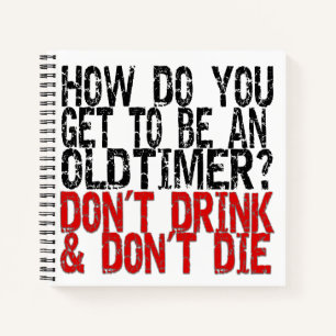 Erholung Old Timer Joke Notizblock