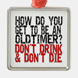 Erholung Old Timer Joke Ornament Aus Metall