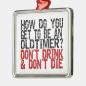 Erholung Old Timer Joke Ornament Aus Metall (Links)