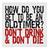 Erholung Old Timer Joke Poster (Vorderseite)