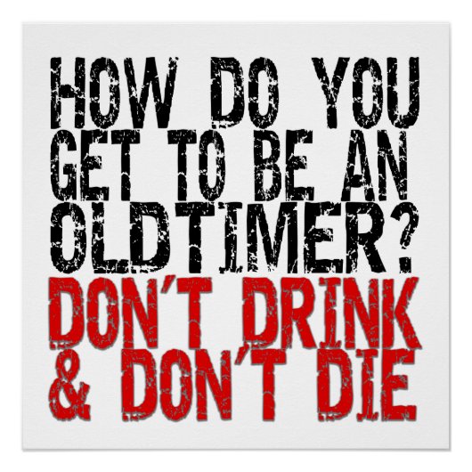 Erholung Old Timer Joke Poster (Vorderseite)