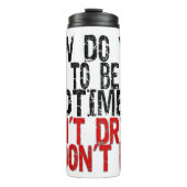 Erholung Old Timer Joke Thermosbecher (Vorderseite)