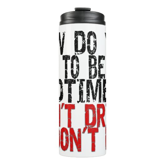 Erholung Old Timer Joke Thermosbecher (Vorderseite)