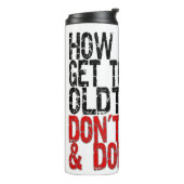 Erholung Old Timer Joke Thermosbecher (Nach links gedreht)