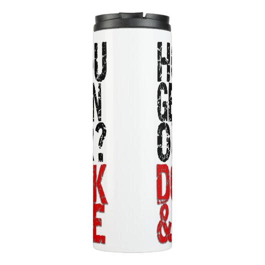 Erholung Old Timer Joke Thermosbecher (Rückseite)