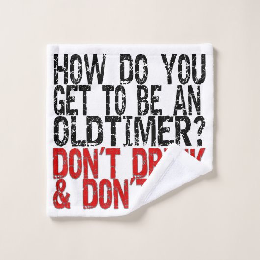 Erholung Old Timer Joke Waschlappen (Waschlappen)