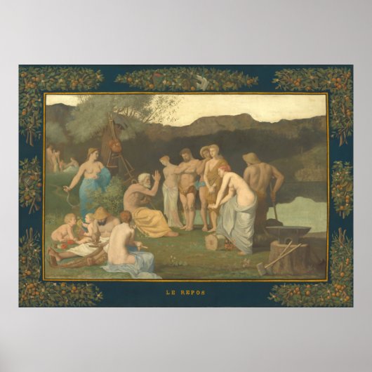 Erholung - Pierre Puvis de Chavannes Fine Art Poster (Vorne)