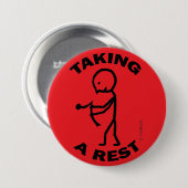 Erholung Pinback Button (Vorne & Hinten)