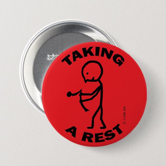 Erholung Pinback Button (Vorne & Hinten)