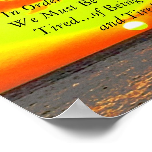 Erholung Poster (Ecke)