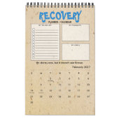 Erholung Quote Strichmännchen Progress Gift Plane Kalender (Feb 2027)