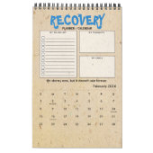 Erholung Quote Strichmännchen Progress Gift Plane Kalender (Feb 2026)