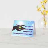 ERHOLUNG RELAX ERHOLEN GUT BALD KARTE (Gelbe Blume)