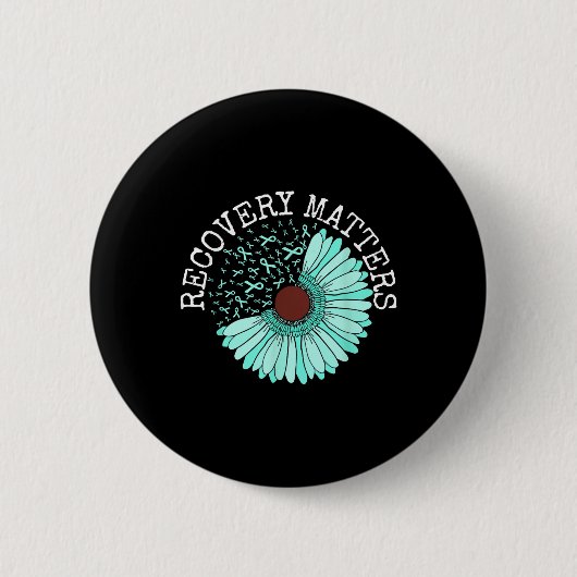 Erholung S Drug Alhol Awareness Adware Ribbon Button (Vorderseite)