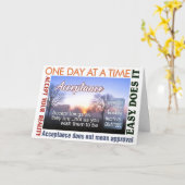 Erholung-Slogan-Annahmekarte 25 Karte (Gelbe Blume)