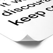 Erholung Slogan Poster (Ecke)