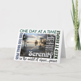 Erholung Slogan Serenity Card 25 Karte