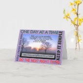 Erholung Slogan Weisheitskarte 25 Karte (Gelbe Blume)