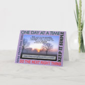 Erholung Slogan Weisheitskarte 25 Karte (Vorderseite)