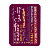 Erholung Slogans 20 Magnet (Vertikal)