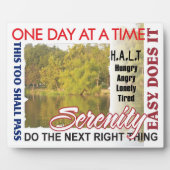 Erholung-Slogans Fotoplatte (Vorderseite)